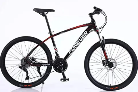 MXMO 27 Speed Adult Mountain Bike 26/27.5 Inch Aluminum Frame Dual Disc Brakes Red