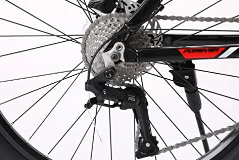 MXMO 27 Speed Adult Mountain Bike 26/27.5 Inch Aluminum Frame Dual Disc Brakes Red