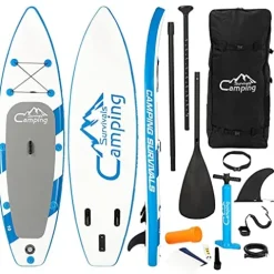 N//A Inflatable Paddle Board 10 Feet Blue and White