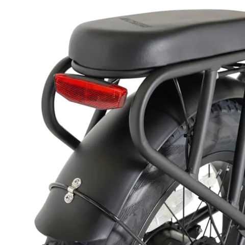 Narrak Fat Tire Folding Electric Bike 48V 624Wh Lithium Removable Battery Peak 1100W Brushless Motor Max Speed 28Mph M5 Large LCD Display Suspension Step-Over Frame for Adults Black/Orange