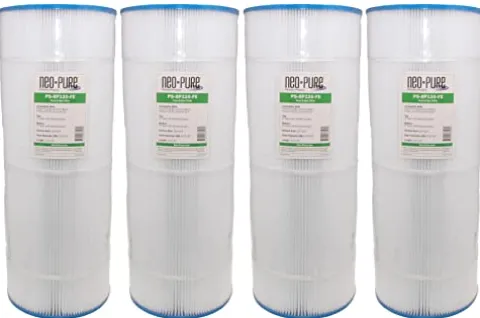 Neo-Pure PS-8P120-FE Pool and Spa Filter 8-15/16″ x 23-5/16″ White