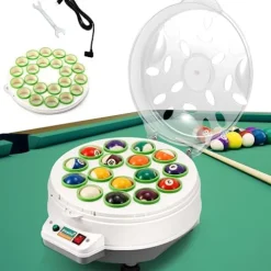 Newhai Electric Billiard Ball Cleaner Aluminum Pool Ball Cleaning Machine 16/22 Balls British and American Dual Use 110V