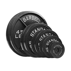 NEXO Fitness Steel Olympic Plates 175lb Set Black