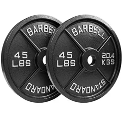NEXO Fitness Steel Olympic Plates 265lb Set Black