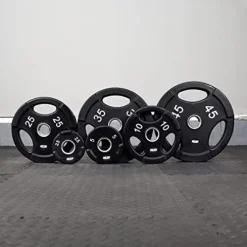 NEXO Fitness Urethane Grip 245lb Plate Set Black