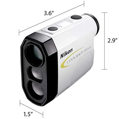 Nikon Coolshot 20i GII Golf Laser Slope Rangefinder White with Yellow Trim