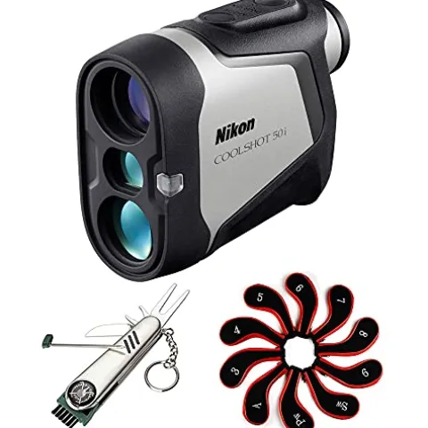 Nikon COOLSHOT 50i Golf Rangefinder with OLED Display & Magnet Mount Bundle