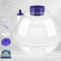 nLn Hope Balloon Stuffer Machine Kit with Flower Tube Set Purple Transparent