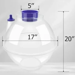 nLn Hope Balloon Stuffer Machine Kit with Pump Expander and Flower Tube Purple Transparent