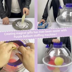 nLn Hope Balloon Stuffing Machine Set Purple/Transparent