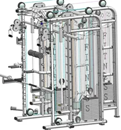 NNI FITNESS NNI2022 Fitness Smith Machine 3 Stack Black