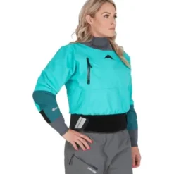 NRS Women’s Rev Gore-TEX® Pro Kayaking Dry Top Mediterranea/Aqua