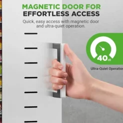 NutriChef 20 Layer Commercial Food Dehydrator Machine Silver