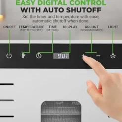 NutriChef 20 Layer Commercial Food Dehydrator Machine Silver