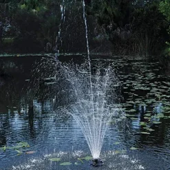 OASE Floating Fountain with Lights 1/4 Hp Black