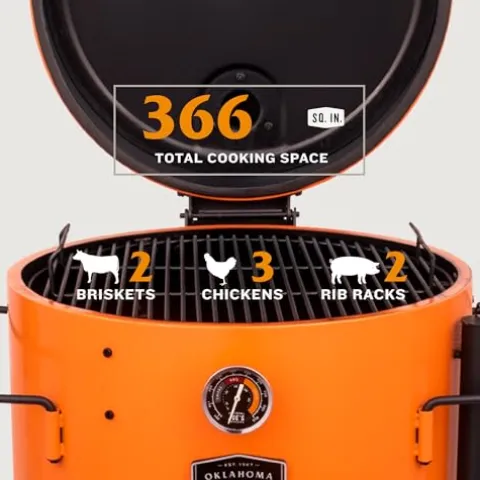 Oklahoma Joe’s Bronco Pro Drum Smoker Orange
