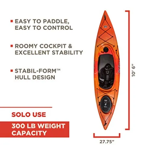 Old Town Dirigo 106 Recreational Kayak Sunrise