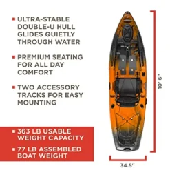 Old Town Sportsman 106 Fishing Kayak Ember Camo