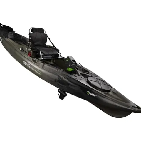 Old Town Sportsman BigWater ePDL+ 132 Power Assist Pedal Fishing Kayak Marsh Camo
