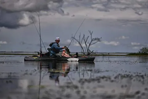 Old Town Topwater 120 Angler Fishing Kayak First Light