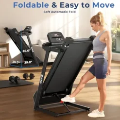 OMA Foldable Treadmill Black