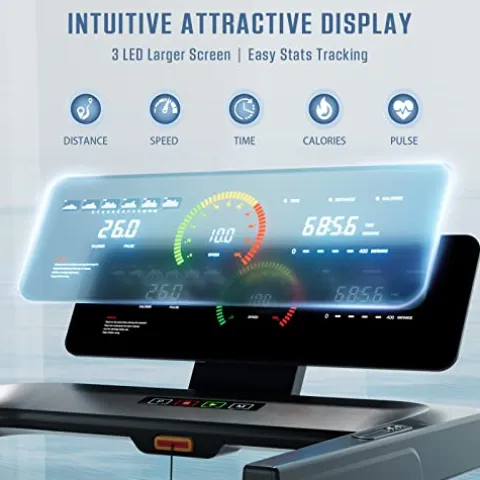 OMA Folding Treadmill Black