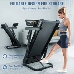 OMA Folding Treadmill Black
