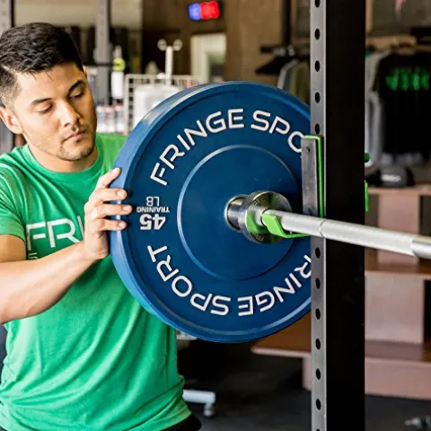 OneFitWonder Bumper Plate Sets Virgin Rubber with Steel Insert – Crossfit, Olympic Weightlifting, Strength Training Equipment (190)