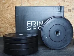 OneFitWonder Bumper Plate Set 370 lbs Black