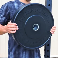 OneFitWonder Bumper Plate Set 370 lbs Black