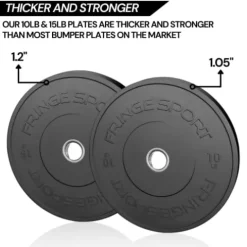 OneFitWonder Bumper Rubber Plates Set Black