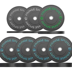 OneFitWonder Contrast Bumper Plates Set Black