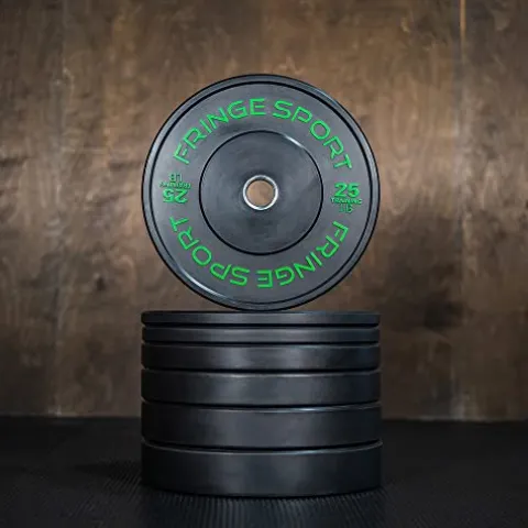 OneFitWonder Fringe Sport Contrast Bumper Plates Set 260 lbs