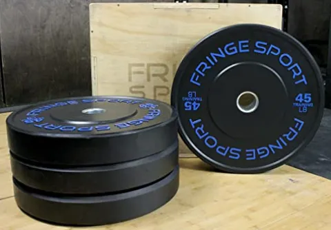OneFitWonder Fringe Sport Contrast Bumper Plates Set 260 lbs
