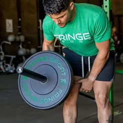 OneFitWonder Fringe Sport Contrast Bumper Plates Set 260 lbs