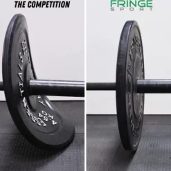 OneFitWonder Fringe Sport Contrast Bumper Plates Set 260 lbs