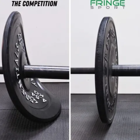 OneFitWonder Fringe Sport Contrast Bumper Plates Set 260 lbs