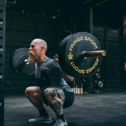 OneFitWonder Fringe Sport Contrast Bumper Plates Set 350 lbs for 2-in Barbells