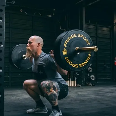 OneFitWonder Fringe Sport Contrast Bumper Plates Set 390 lbs