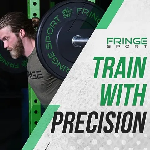 OneFitWonder Fringe Sport Contrast Bumper Plates Set 390 lbs