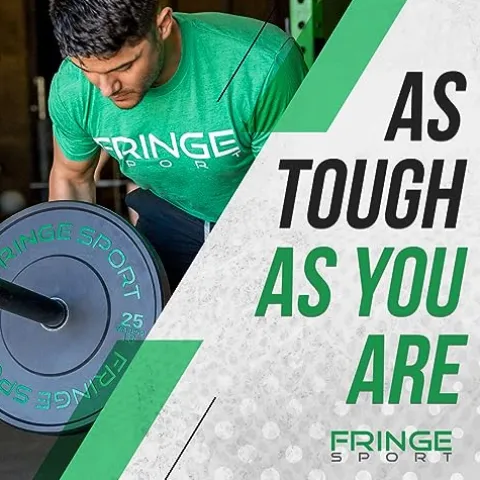 OneFitWonder Fringe Sport Contrast Bumper Plates Set 390 lbs