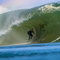 O’Neill 5.5/4 Psycho Tech Chest Zip Hooded Wetsuit 2022 – LT Black/Black