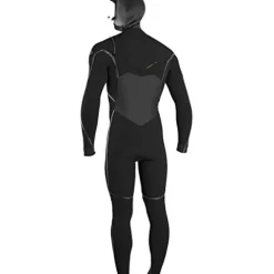 O’Neill 5.5/4 Psycho Tech Chest Zip Hooded Wetsuit 2022 – Medium Black/Black