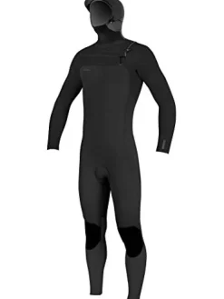 O’NEILL Hyperfreak 4/3+ mm Chest Zip w/Hood Full Wetsuit Black/Black XL