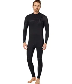O’Neill Hyperfreak Fire 3/2mm+ Chest Zip Fullsuit A00-Black-Black