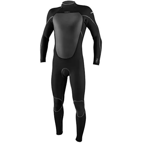 O’Neill Men’s Heat 4/3mm Back Zip Full Wetsuit Black/Black