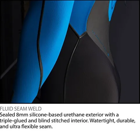 O’Neill Men’s Heat 4/3mm Back Zip Full Wetsuit Black/Black