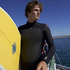 O’Neill Men’s Heat 4/3mm Back Zip Full Wetsuit Black/Black