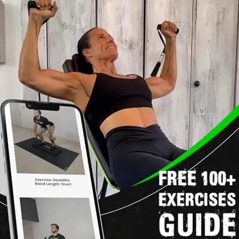 OptimalBody Fitness RBS4 Resistance Bench Home Gym System Black