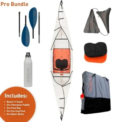 Oru Kayak Beach LT Pro Bundle White